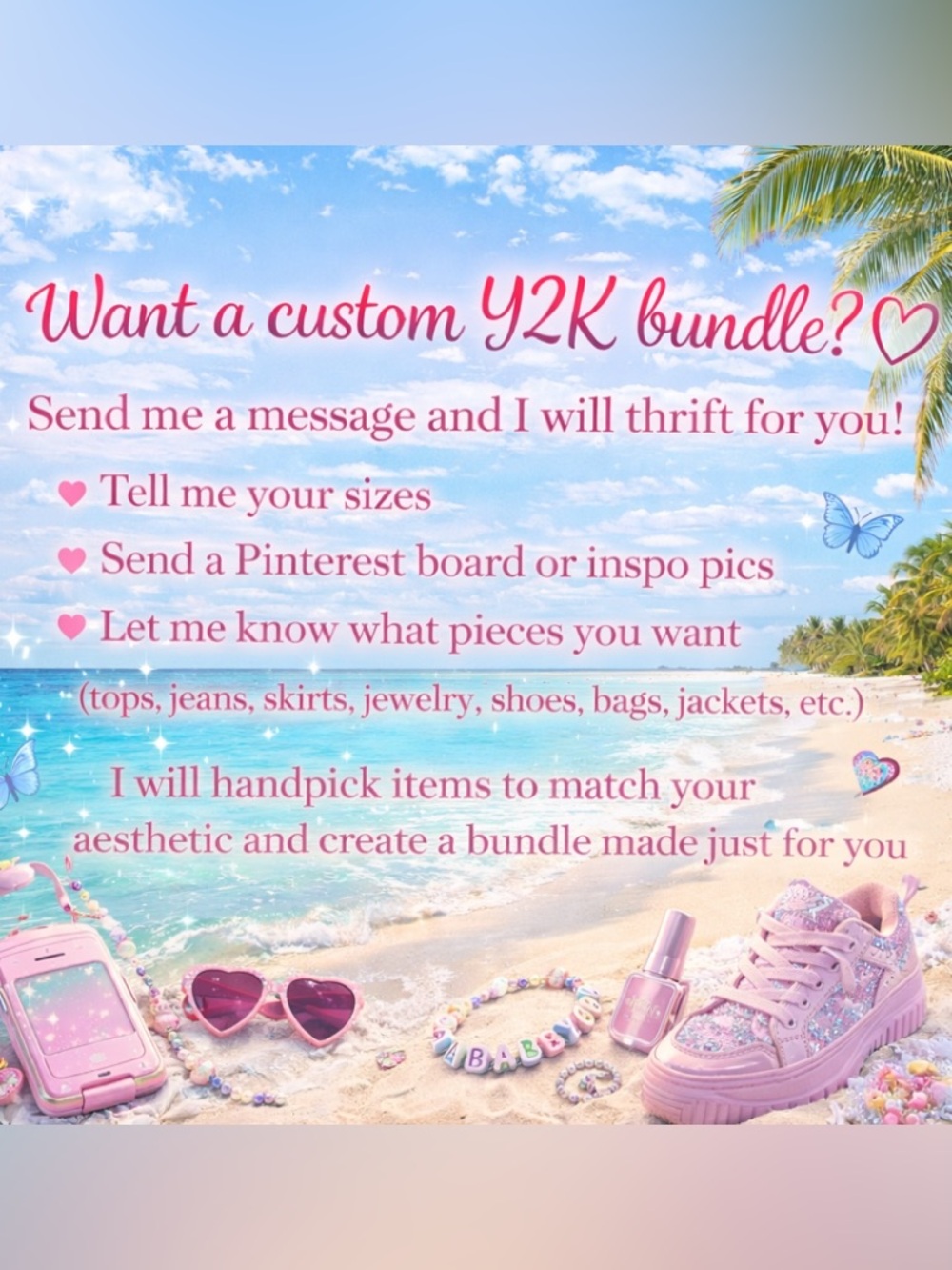 Y2K Personal Thrift Bundle Custom Outfit Curated For You 3 Pieces